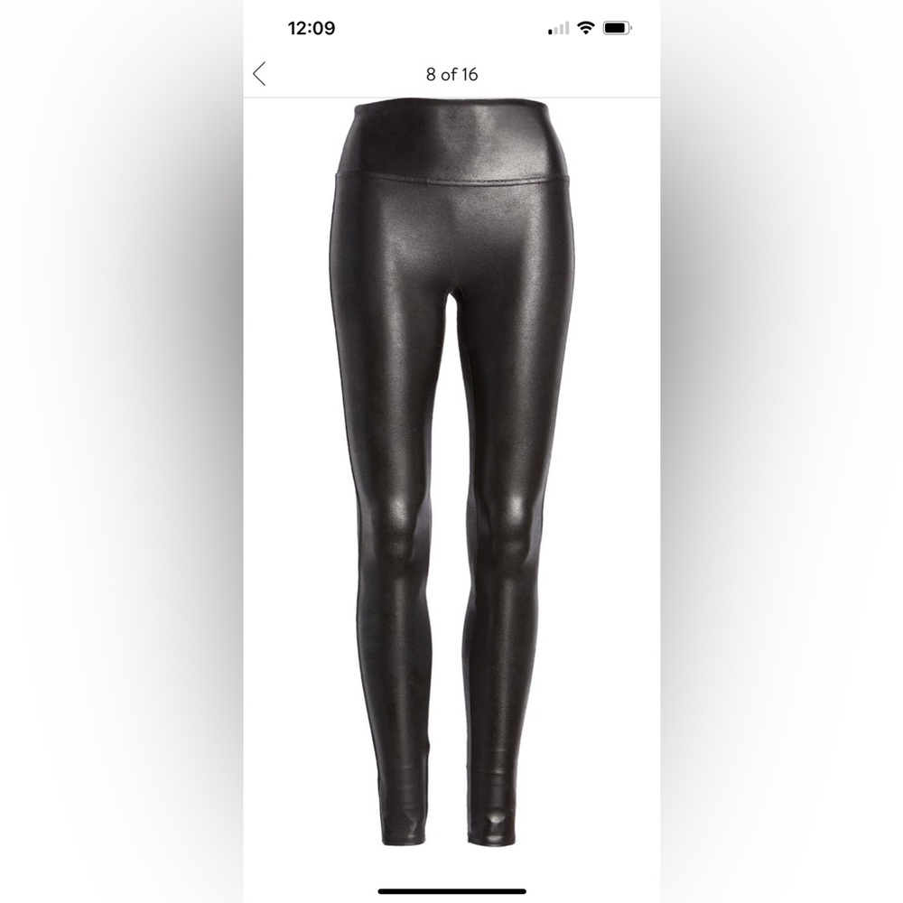 Spanx Faux Leather Legging Black M